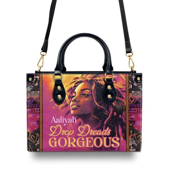 Drop Dreads Gorgeous - Personalized Leather Handbag