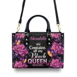 Black Queen Secrets  - Personalized Leather Hand Bag Stb77