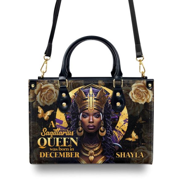 A Beautiful Queen - Personalized Leather Handbag