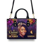 A Beautiful Queen - Personalized Leather Handbag