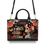 Her Soul Is Fierce - Personalized Leather Handbag Sblhblm2626Ta