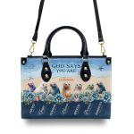 God Says You Are - Personalized Leather Handbag Mb87