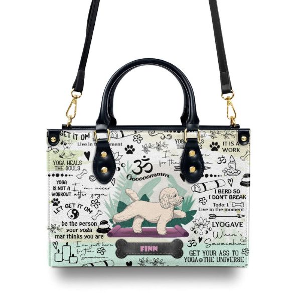 I'M Nicer After Yoga - Personalized Leather Hand Bag Sblhbt72