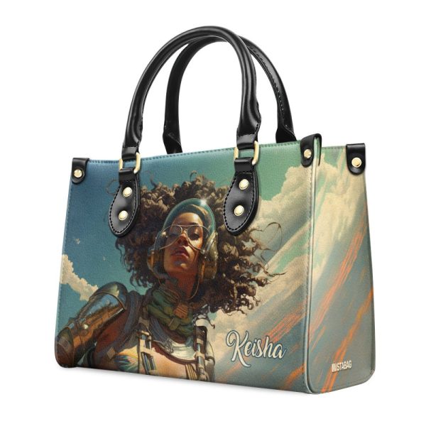 Afrofuturism - Personalized Leather Handbag Sb112