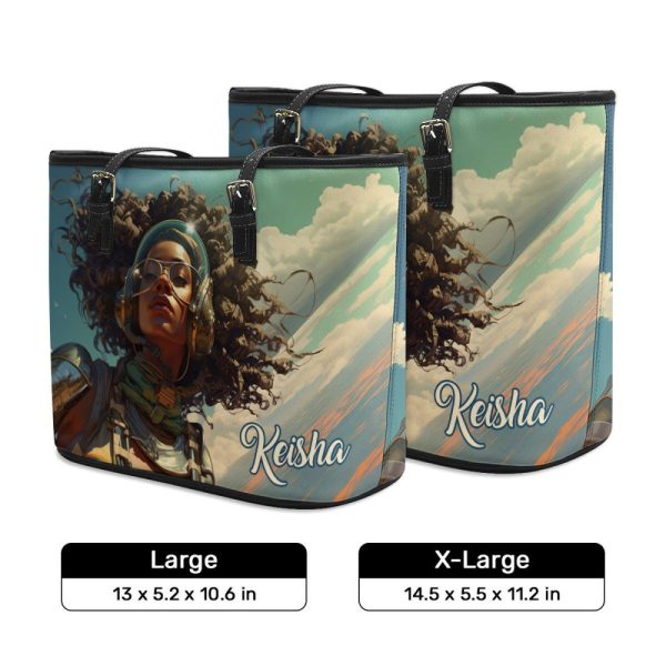 Afrofuturism - Personalized Leather Totebag