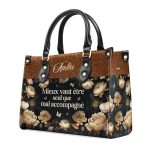 Mieux Vaut Être Seul Que Mal Accompagné - Personalized Leather Handbag Sb608