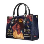 She'S Stronger Than You Believe - Personalized Leather Handbag Sblhblm1143M