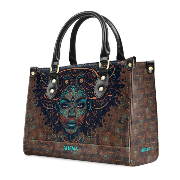 Afrocentrism 04 - Personalized Leather Handbag Sbt04