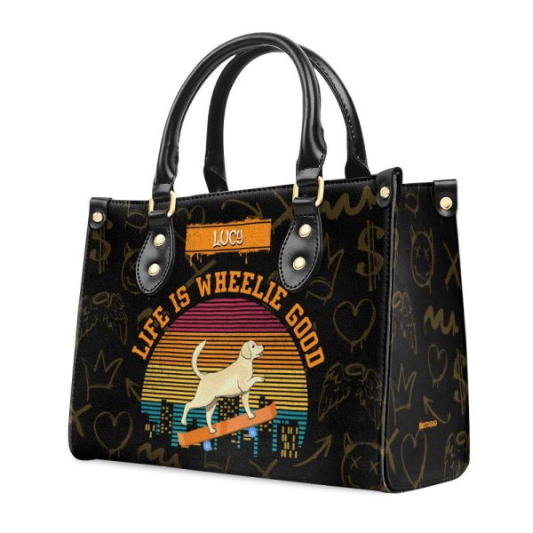 This Is How I Roll - Personalized Leather Hand Bag Sblhbha30