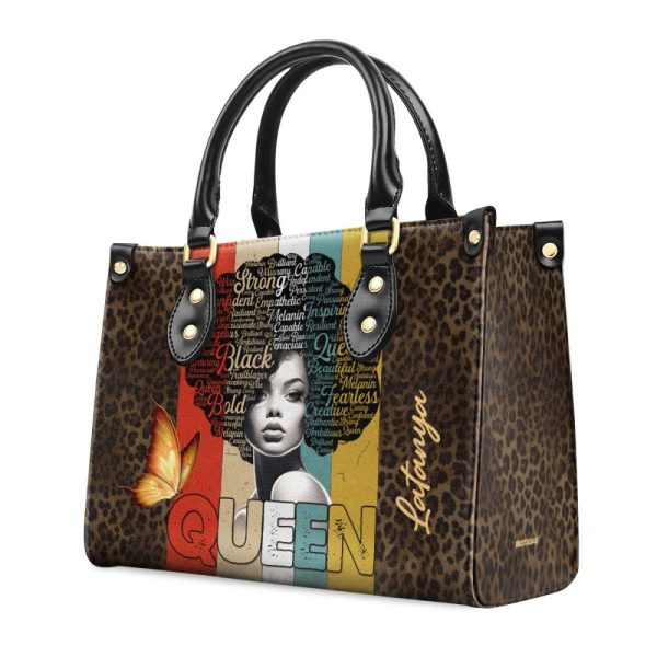 Queen - Personalized Leather Handbag Stb155