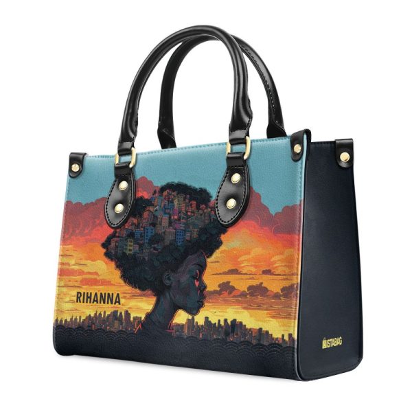 Afrocentrism 10 - Personalized Leather Handbag Sbt10