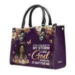 God Working It Out For Me - Personalized Leather Handbag