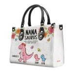 Nanasaurus - Personalized Leather Handbag Sb5759