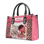 The Lord Would Keep His Promises To Her - Personalized Leather Handbag Sblhbltn1469Ta