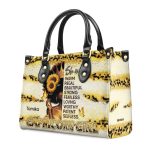 Zodiac Girl - She Is Warm Regal Strong Fearless Worthy - Personalized Leather Handbag Sbhn11