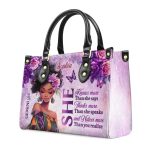 She Knows More Than She Says - Personalized Leather Handbag