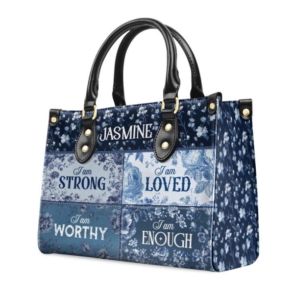 I Am - Personalized Leather Handbag