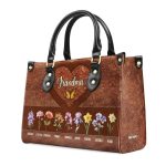 Grandma Mom Birth Month - Personalized Leather Handbag Sblhblm1392D