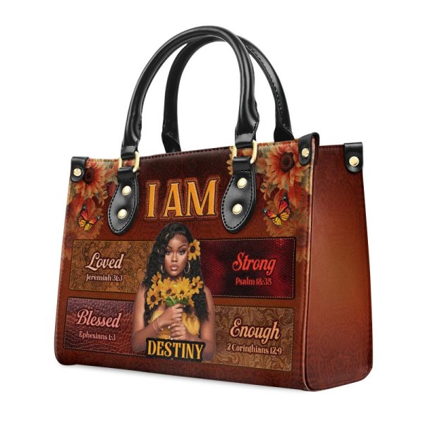 I Am - Personalized Leather Handbag