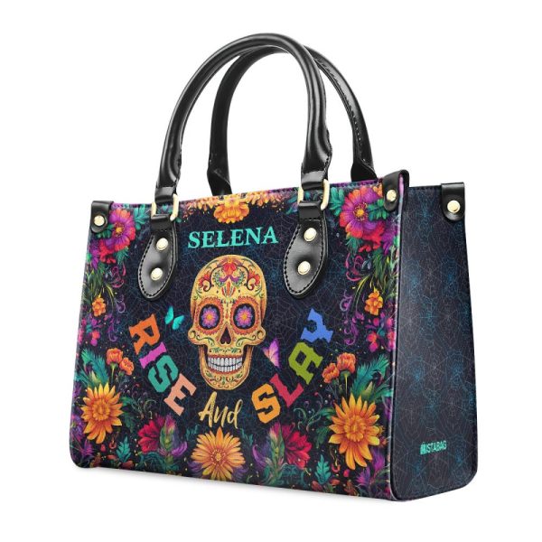 Rise And Slay - Personalized Leather Handbag Sblhbltu2774L