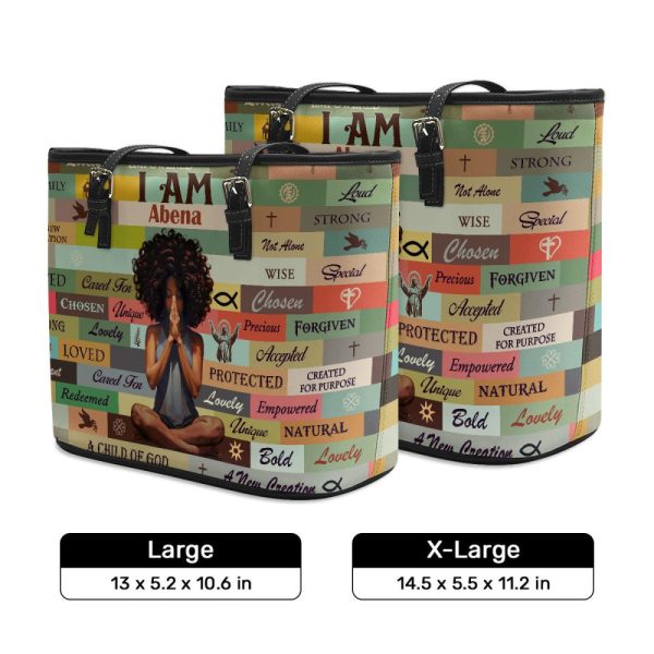 I Am Chosen - Personalized Leather Totebag