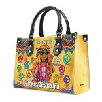 Hippie Grandma - Personalized Leather Handbag Sbn12