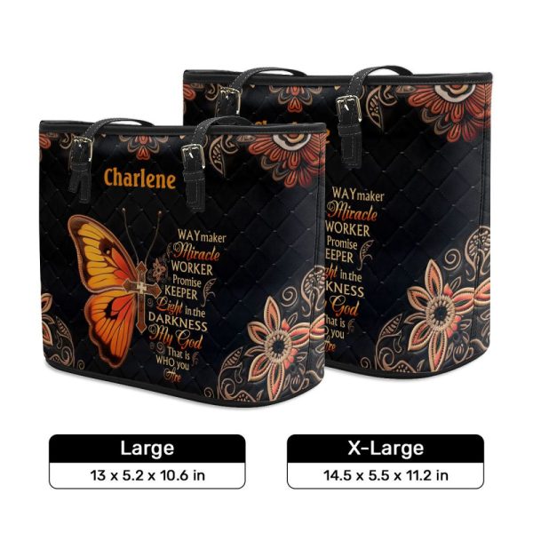 Way Maker - Personalized Leather Totebag