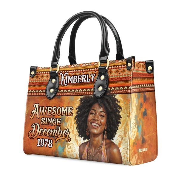 I'M Awesome Since - Personalized Leather Handbag