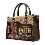 Faith Over Fear - Personalized Leather Handbag