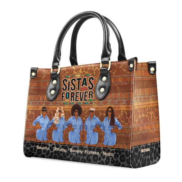Sistas Forever - Personalized Leather Handbag Sblhblm2736M