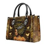 Mom Butterfly - Personalized Leather Handbag Sblhbltn1333M