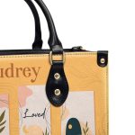 Strong Worthy Loved Enough - Personalized Leather Handbag Sbn06