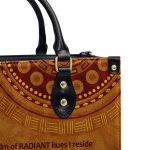 Kaleidoscope Of Beauty - Personalized Leather Handbag Sb01