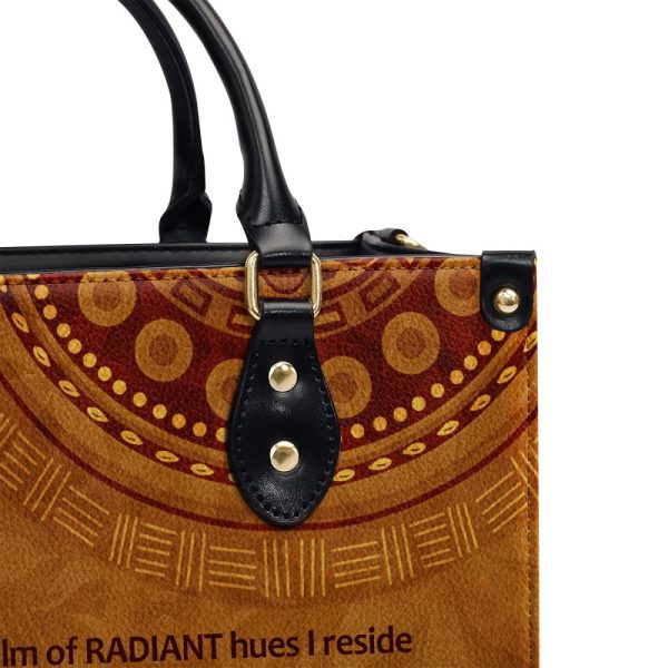 Kaleidoscope Of Beauty - Personalized Leather Handbag Sb01