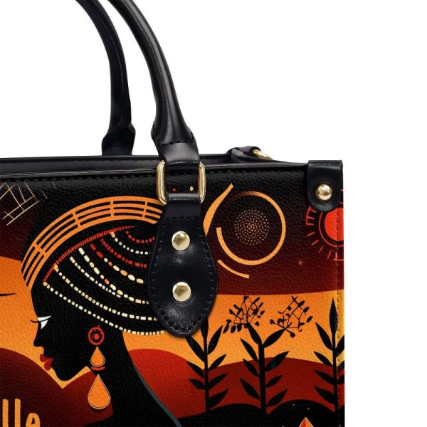 Black Beauty - Personalized Leather Handbag Sb108