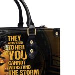 I Am The Storm - Personalized Leather Handbag Sb113