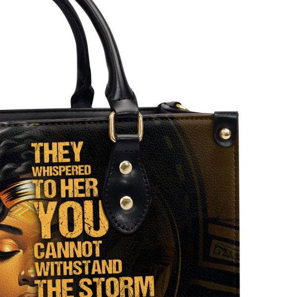I Am The Storm - Personalized Leather Handbag Sb113