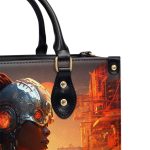 Afrofuturism03 - Personalized Leather Handbag Sb116