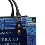 I Am - Jean Personalized Leather Handbag Sb28