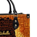 Afro Queen - Galaxy Personalized Leather Handbag Sb47