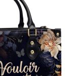 Vouloir, C’Est Pouvoir - Personalized Leather Handbag Sb604