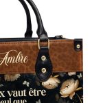 Mieux Vaut Être Seul Que Mal Accompagné - Personalized Leather Handbag Sb608