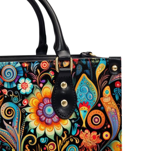 Flourish - Personalized Leather Handbag Stb129