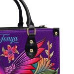 Humming Bird - Personalized Leather Handbag - Stb141