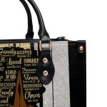 God Says I Am - Personalized Leather Handbag Stb148
