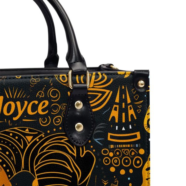 The Ancient Time Unique Texture - Personalized Leather Handbag Stb15