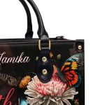 Faith Over Fear - Personalized Leather Handbag Stb28