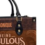 Being Fabulous - Personalized Leather Handbag Stb59