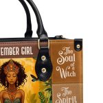 The Soul Of Witch - Personalized Leather Handbag Stb73