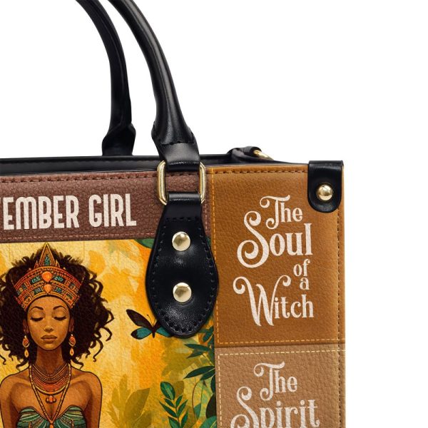 The Soul Of Witch - Personalized Leather Handbag Stb73